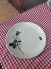 Vintage Mid Century Swinnertons Pottery Dinner Plate Nestor Vellum Rose