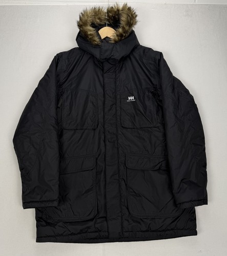 Helly hansen parka black faux - hansen,