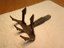 5 Tine Prong Garden Cultivator Hoe Rake Claw Implement Vintage Unique  HEAD ONLY
