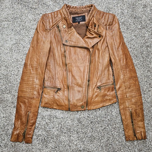 Zara trf zip biker leather - zara,