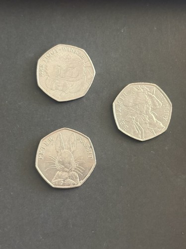 Beatrix potter 50p coin - beatrix,