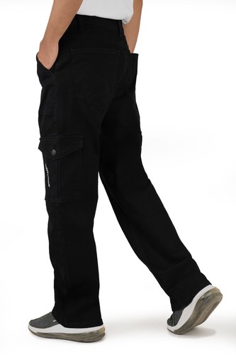 Mens black jeans cargo - ,