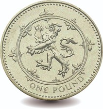 1994 Proof Uncirculated Scottish £1 Brass Coin Lion Rampant Design