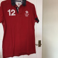 Official Product of Team GB Next Red Polo Shirt #12 New with Tags Size Large L