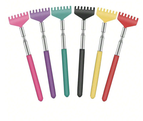 Stainless steel back scratcher - steel,