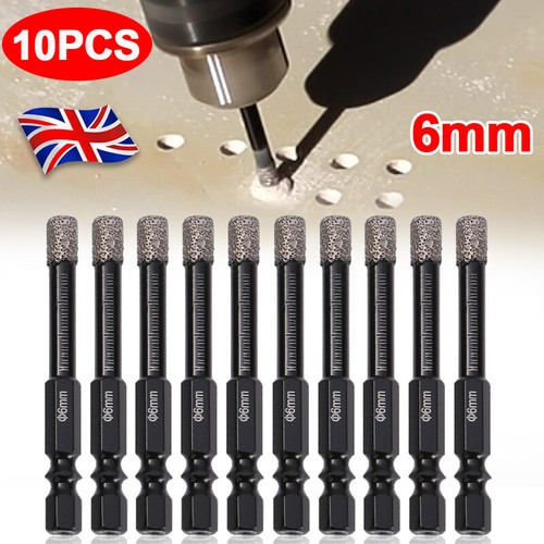 10x 6mm dry diamond - diamond, drill