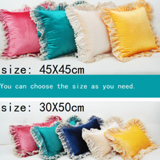 1PC Velvet Cushion Cover Lace