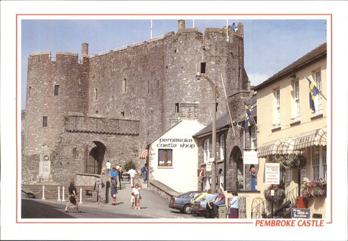 Pembroke castle postcard - pembroke,