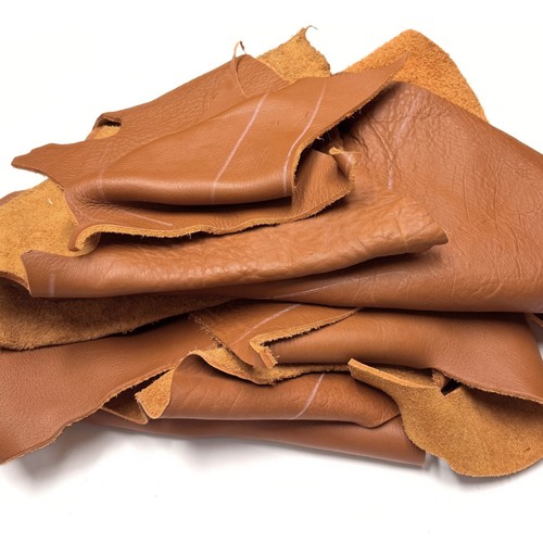 Brown leather pieces - pieces, 5