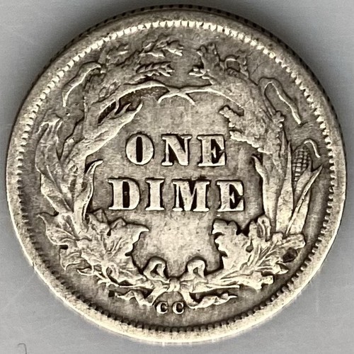 1877 seated liberty dime - 1877-cc,