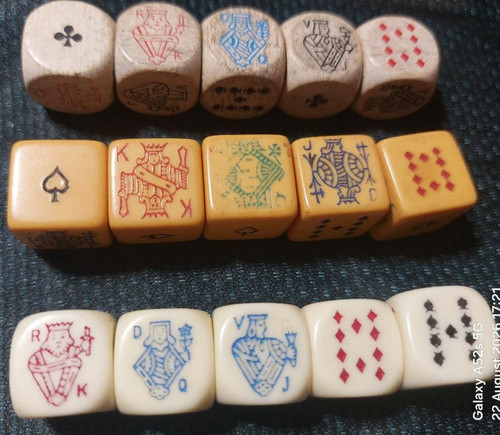 Sets vintage poker - of,