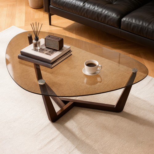 Tempered glass coffee table - tempered,