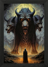 Hell Gate Keeper Framed Wall