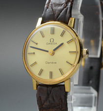 Vintage 1973 [Near MINT] Omega Geneve Cal.625 23mm Manual Winding Gold Women's