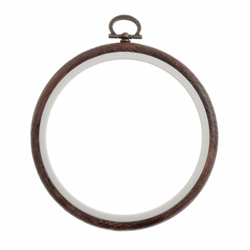 Dark grain wooden flexi hoop - dark,