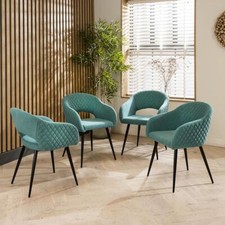 Set of 4 Modern Carver Velvet