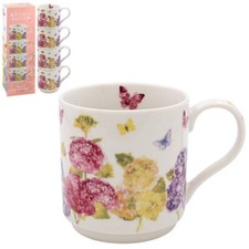 Set of 4 Ceramic Stacking Mugs