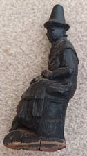 Welsh Lady carved from coal Wales