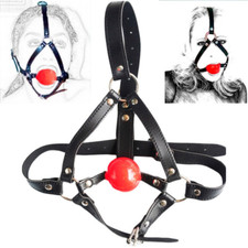 New PU Leather Head Harness