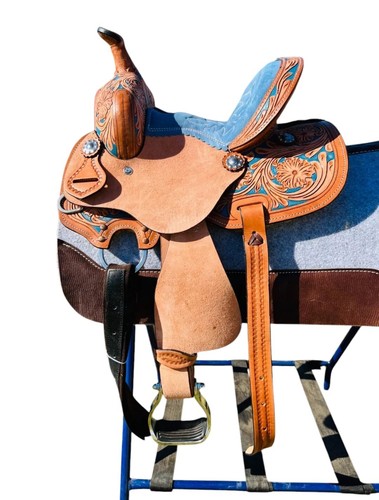 Western leather barrel horse - ,