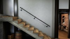 Industrial stair hand rail - industrial,