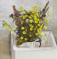 Buttercups in a Sink Lucian Freud print in 11 x 14 inch mount SUPERB