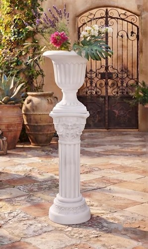 Antique romany pillar pedestal - romany,