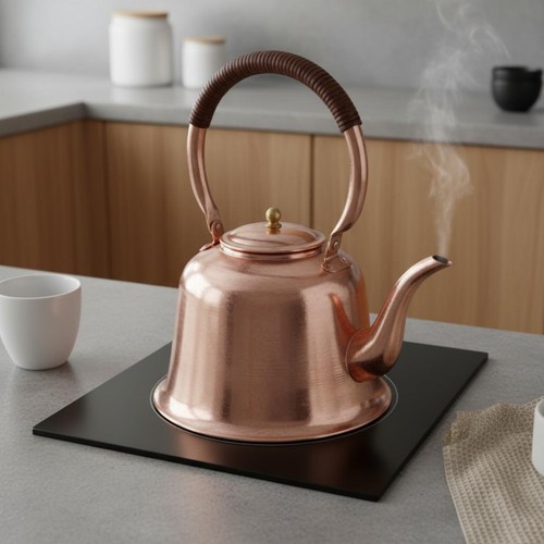 Solid copper tea kettle - solid,