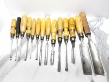 14 ANTIQUE GOUGE CHISELS 3/16"