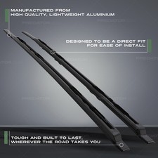 BLACK CARGO LUGGAGE ROOF RAILS