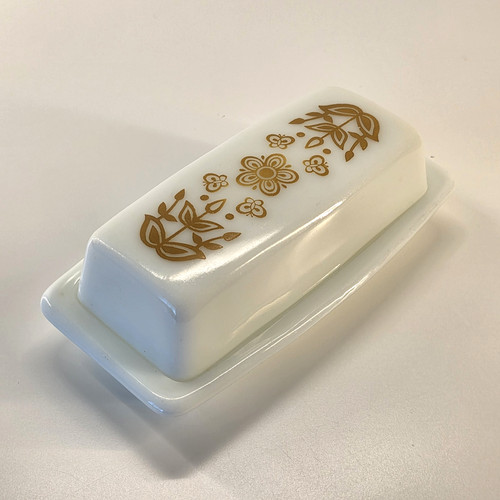 Pyrex vintage butterfly gold - butterfly,