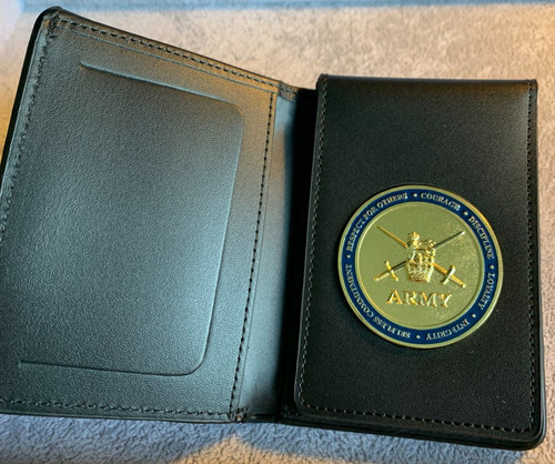 Leather commemorative wallet - leather,