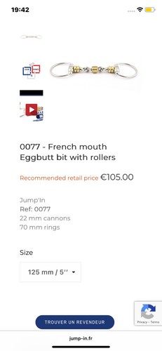 French mouth loose - ring, with