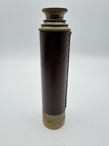 Vintage brass pocket - brass, telescope