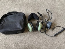 David Clark H10-76XL Noise Cancelling Military Headset. Tested. Helicopter plug.