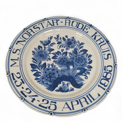 Oud delft wall plate - delft,