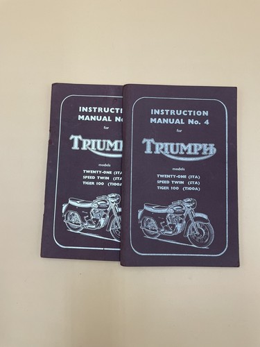 Original triumph instruction - original,