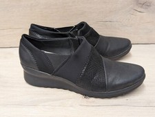 Clarks Women's Caddell Denali Slip-On Loafer Black size 7 D