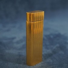 Vintage Must de Cartier Gold Plated Lighter, Not Working - Free Shipping USA