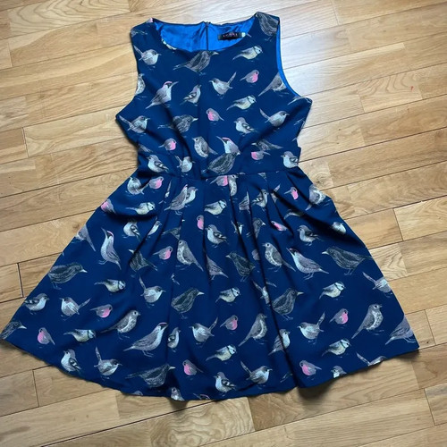 Tenki navy bird print - print, skater