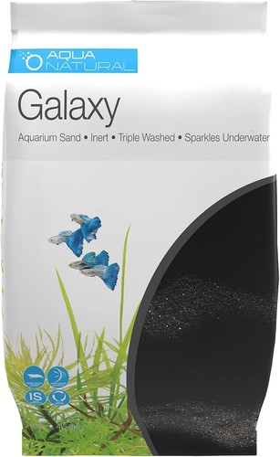 Sparkling black aquarium sand - aquarium,
