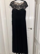 Ever Pretty Women's Chiffon Evening Gown Formal Party Dress Uk 18 - Black BNWT