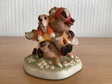 Robert Harrop Designs Country Companions Garden Party Basset Puppies Figure PL04