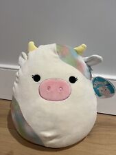 Squishmallow 12” Candess Cow (with misprint Belana tag Claire’s Exclusive) BNWT