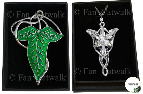 Silver vein elven leaf - silver,