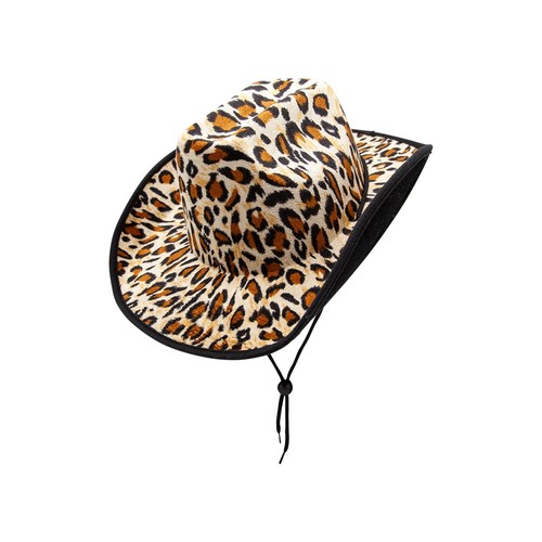 Leopard print cowgirl - print, hat