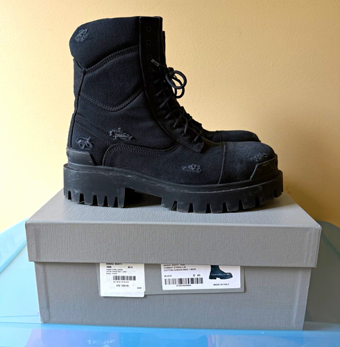 Balenciaga strike boots cotton - boots,