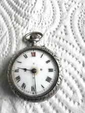 Antique Solid Silver Pocket