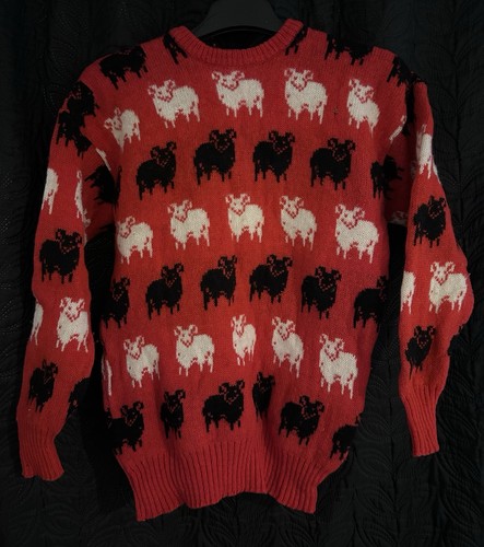 Vintage handmade knit black - knit,