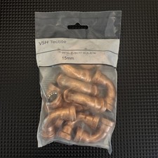 VSH Tectite Metal Push Fit 90 Elbow Bend Fitting Copper Pack of 10 RRP £22